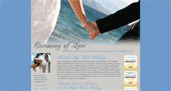 Desktop Screenshot of ceremonyoflove.com