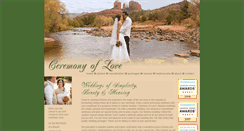 Desktop Screenshot of ceremonyoflove.net
