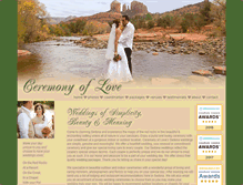 Tablet Screenshot of ceremonyoflove.net